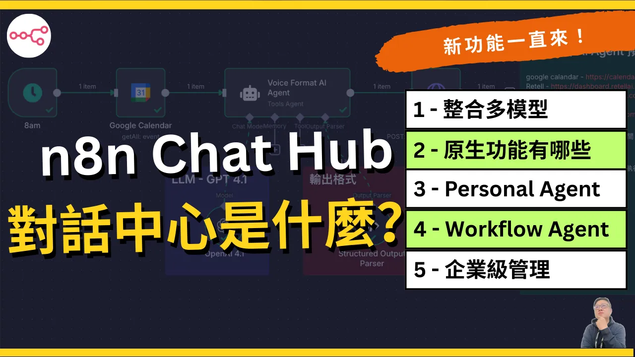 n8n AI Chat Hub 統一 AI 對話中心設定教學